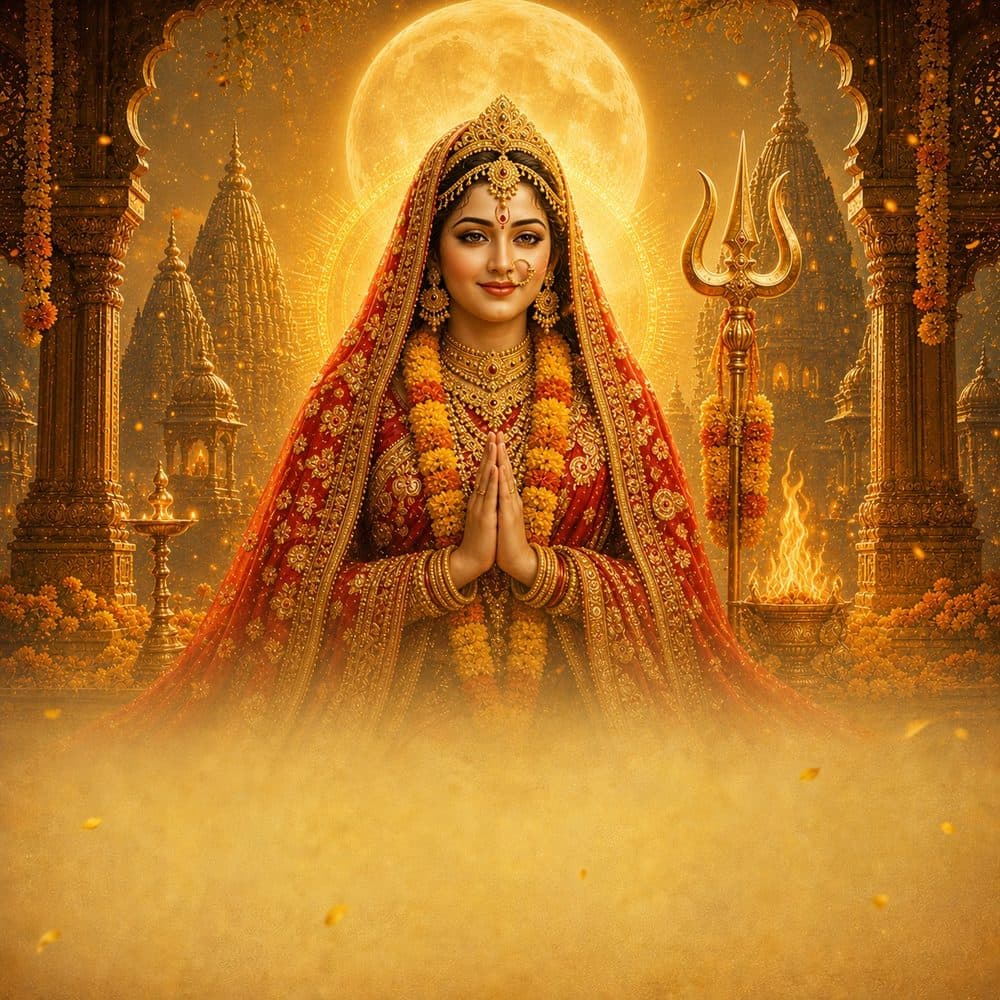 Dadi Rani Sati — poster for the Bhavya Kavikala Arts devotional theatre production