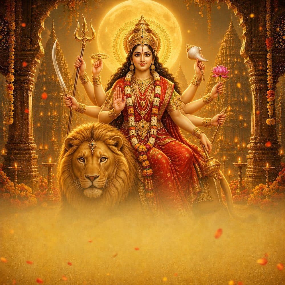 Maa Durga Leela — cover art for the upcoming Bhavya Kavikala Arts devotional theatre production
