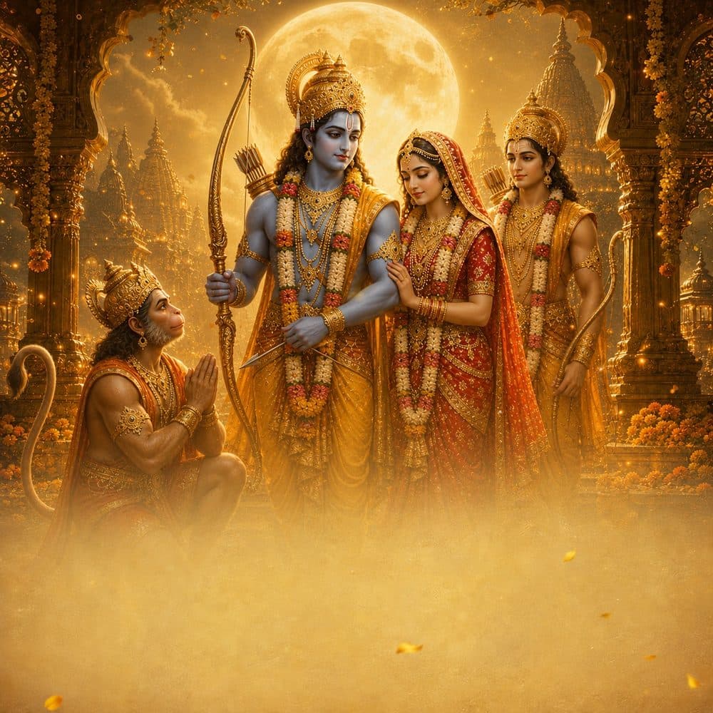 Ramayan — poster for the Bhavya Kavikala Arts devotional theatre production