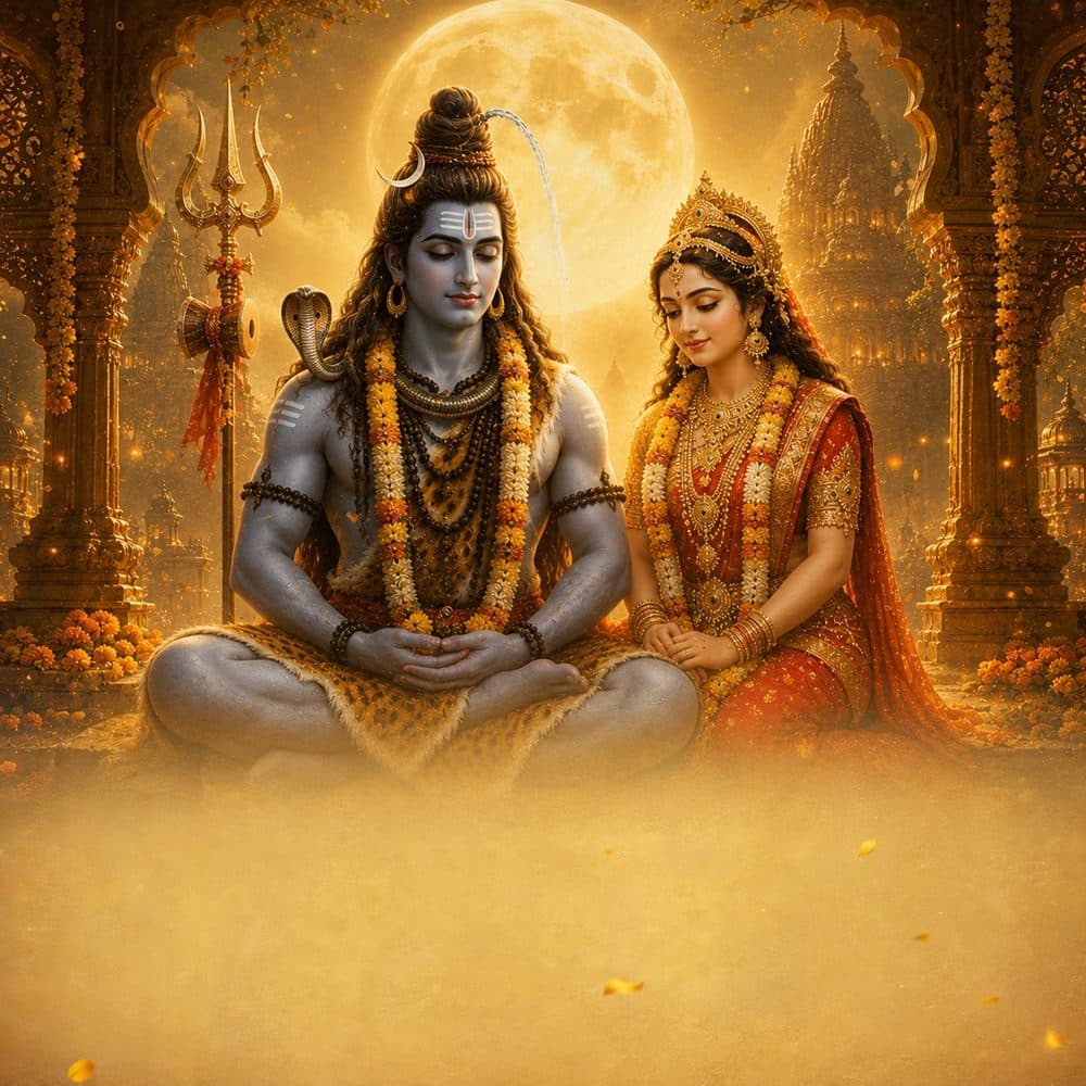 Shiv Shakti — poster for the Bhavya Kavikala Arts devotional theatre production